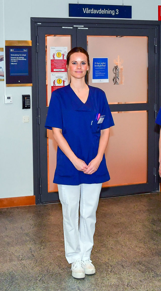 Princess Sofia of Sweden first day at work, Sophiahemmet hospital, Stockholm, Sweden - 16 Apr 2020