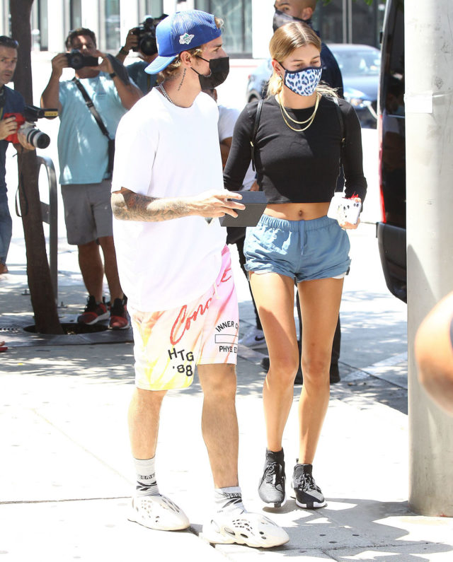Justin Bieber and Hailey Bieber out and about, Los Angeles, California, USA - 25 Aug 2020