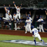 Jubilant Men in Caps: The Los Angeles Dodgers Win The World Series!