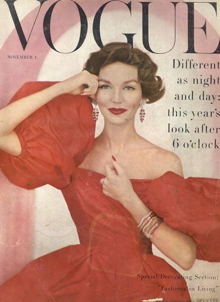 Vogue Rose Red August 1956/ヴォーグ/ポスター Vogue Rose Red August 1956/ヴォーグ/ポスター