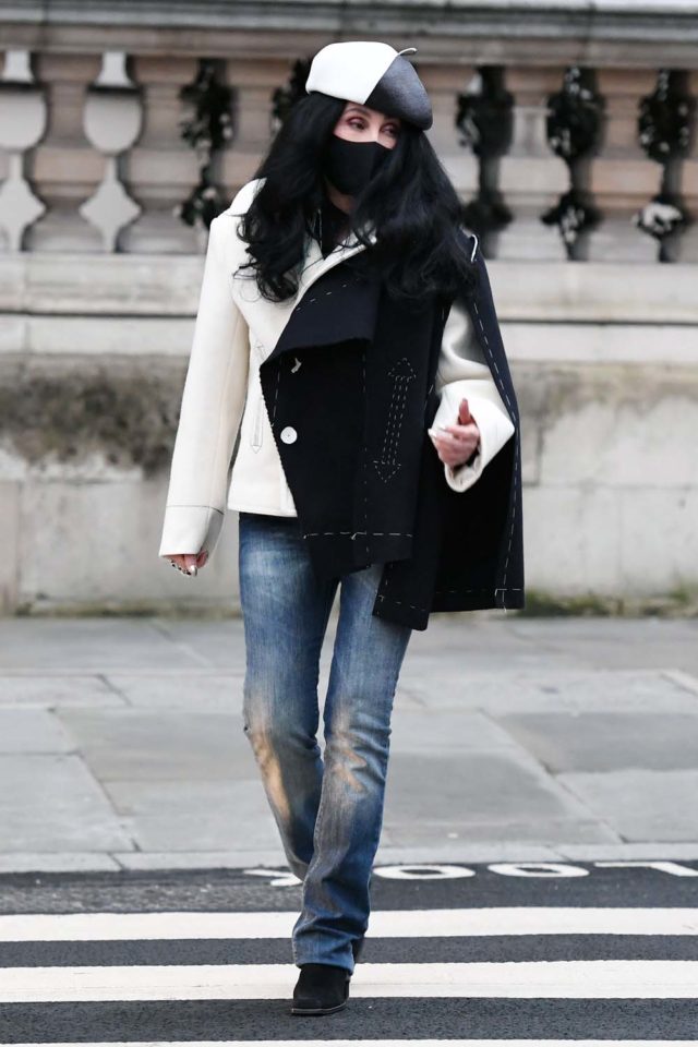 Cher out and about, London, UK - 09 Dec 2020