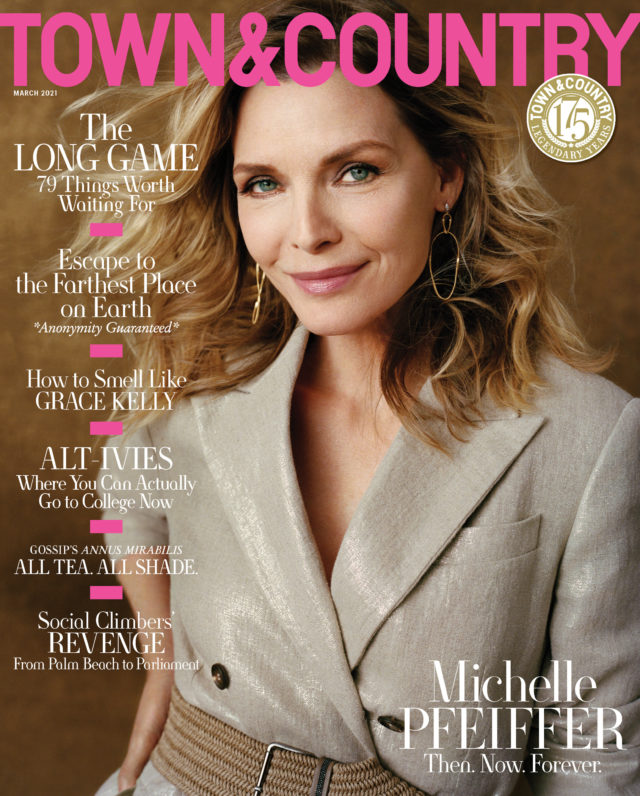 Michelle Pfeiffer Town and Country March 2021 cover-1613673835