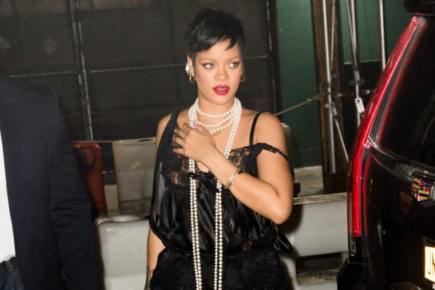 Rihanna dines at Carbone in see-through and pearls, New York, USA - 06 Jul 2021