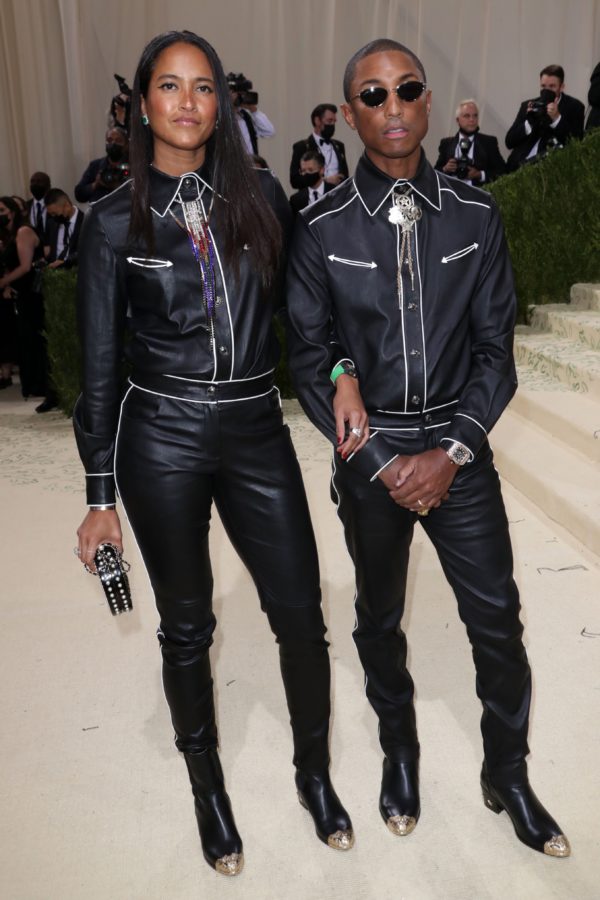 Pharrell Williams in Chanel Westernwear at the Met Gala 2021