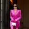 Kim Kardashian Draped Herself in (Crushed) Velvet in NYC