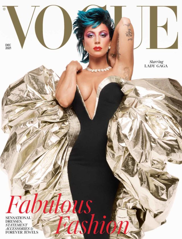 ONLINE - Lady Gaga British Vogue December 2021 Cover-1635972871