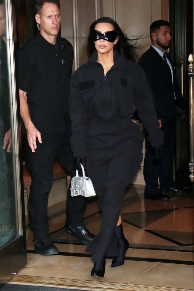 Kim Kardashian seen leaving The Ritz-Carlton, New York, USA - 02 Nov 2021