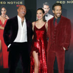 Red Was the Color of the Evening at the Premiere of &#8216;Red Notice&#8217;