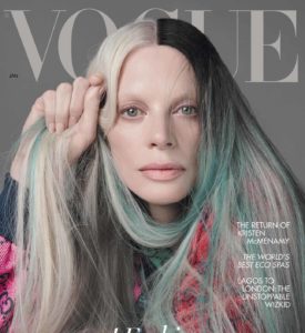 ONLINE - Kristen McMenamy British Vogue Cover Jan 2022-1639528747
