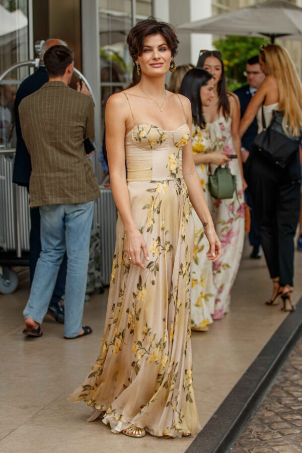 isabeli fontana golden globes dress Isabeli Fontana 2016 Golden Globes Off-the-shoulder Evening Dress
