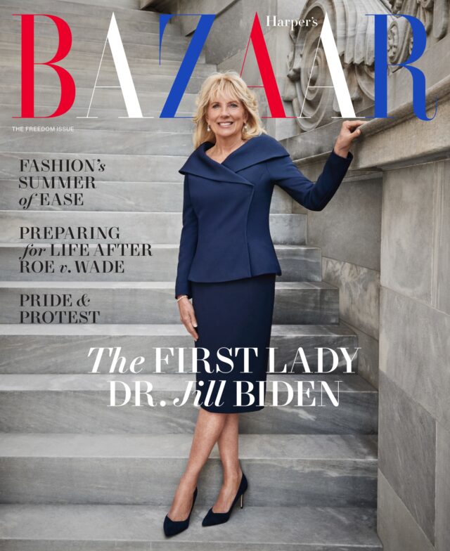 Harper's Bazaar Dr Jill Biden Cover June July 2022-1654017992