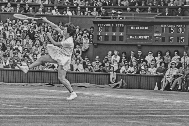Billie Jean Moffitt At Wimbledon