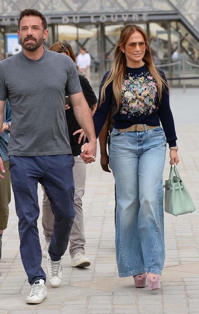 Jennifer Lopez and Ben Affleck visit the Louvre Museum, Paris, France - 26 Jul 2022
