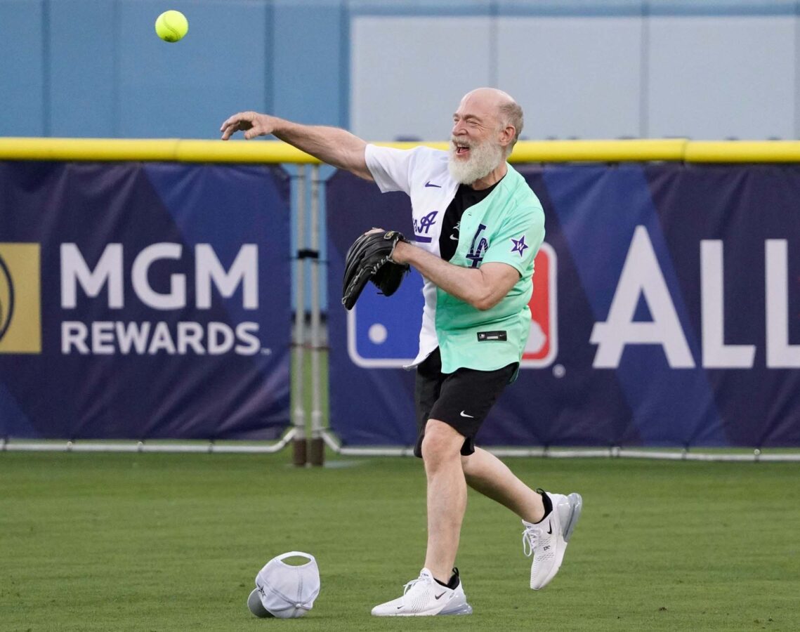 Bad Bunny bats during the MGM All-Star Celebrity Softball Game at News  Photo - Getty Images