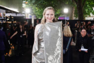 Gwendoline Christie Is Perhaps Modeling a Formal Aluminum Blanket