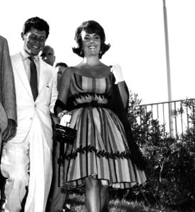 Elizabeth Taylor mit Eddie Fisher in Rom zur Olympiade