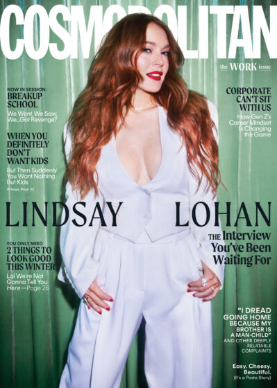 Lindsay Lohan Cosmo Cover