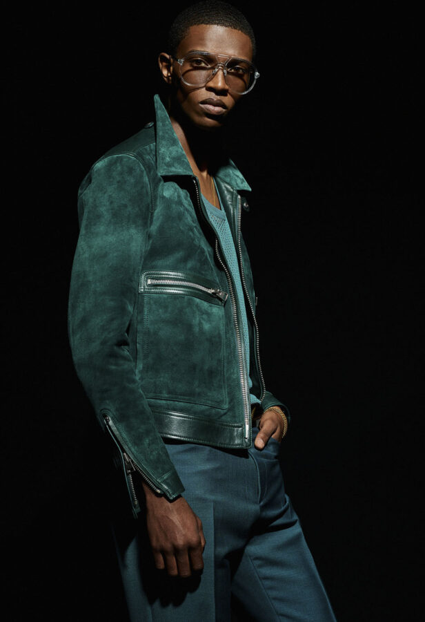 ジャケット TOM FORD SS23 BOYFRIEND JACKET (GI2915_FAX1016DP152) Tom Ford Soft Fluid Twill Boyfriend Jacket GI2916.FAX1016