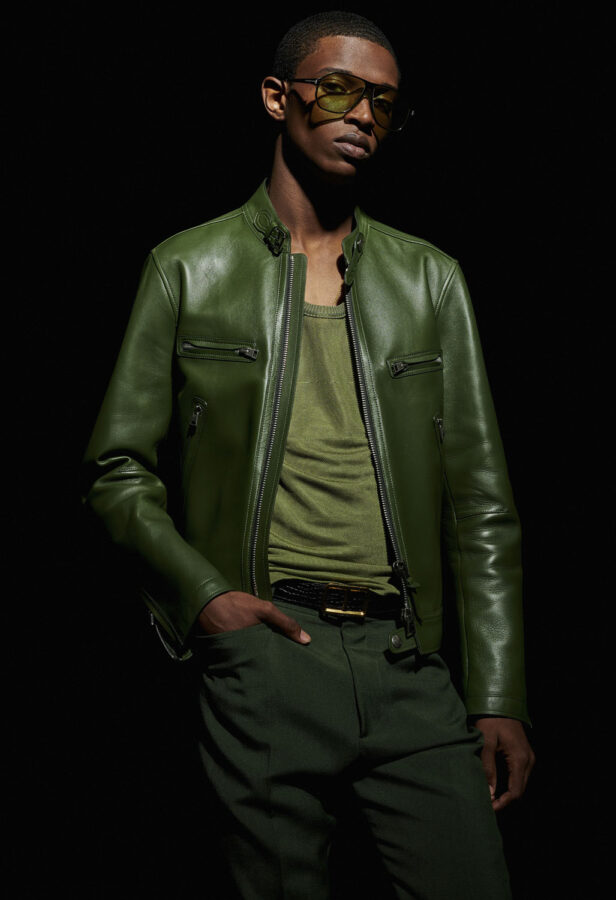 Tom ford green outlet suede jacket