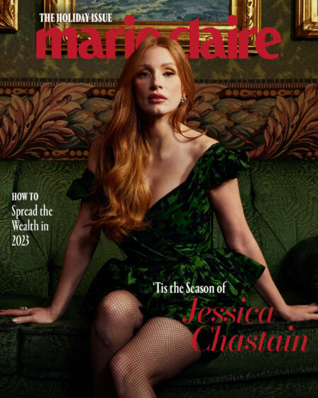 Jessica Chastain on the Holiday Issue of Marie Claire