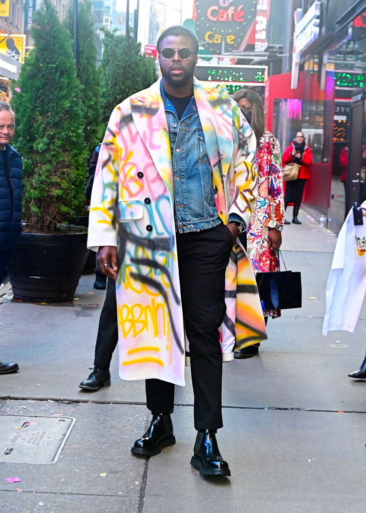 Look! It’s Winston Duke in a Great Coat - Go Fug Yourself Go Fug Yourself