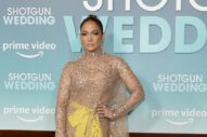 J.Lo Returned to Sheers at the Shotgun Wedding Premiere