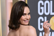 The Purples and the Reds of the 2023 Golden Globes Included Lily James in a GIANT SKIRT