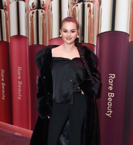 Selena Gomez Celebrates The Launch Of Rare Beauty's Soft Pinch Tinted Lip Oil Collection