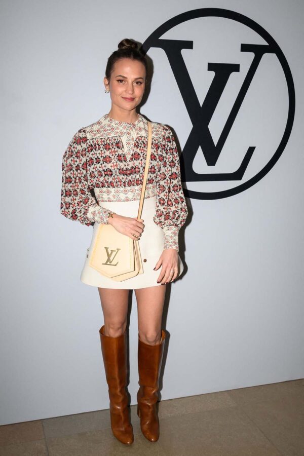 Emma Stone on Front Row at Louis Vuitton's Paris Fashion Week Show