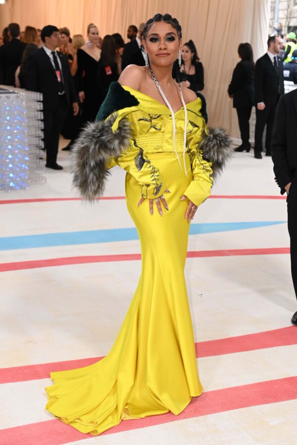 yellow long sleeve long dress High Neck Long Sleeves Evening Dress,Yellow Long Party Dresses with Cutout Back,PD00491, US20W / Red