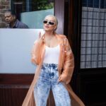Xtina Has Been Hanging Out in NYC, Entering and Exiting Buildings