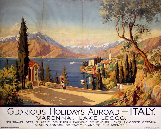 �Glorious Holidays Abroad - Italy�, SR poster, 1928.