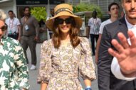 Natalie Portman Makes a “What, Me Worry??” Public Appearance at the French Open