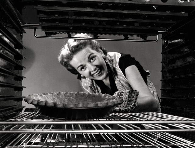 Woman Baking Apple Pie