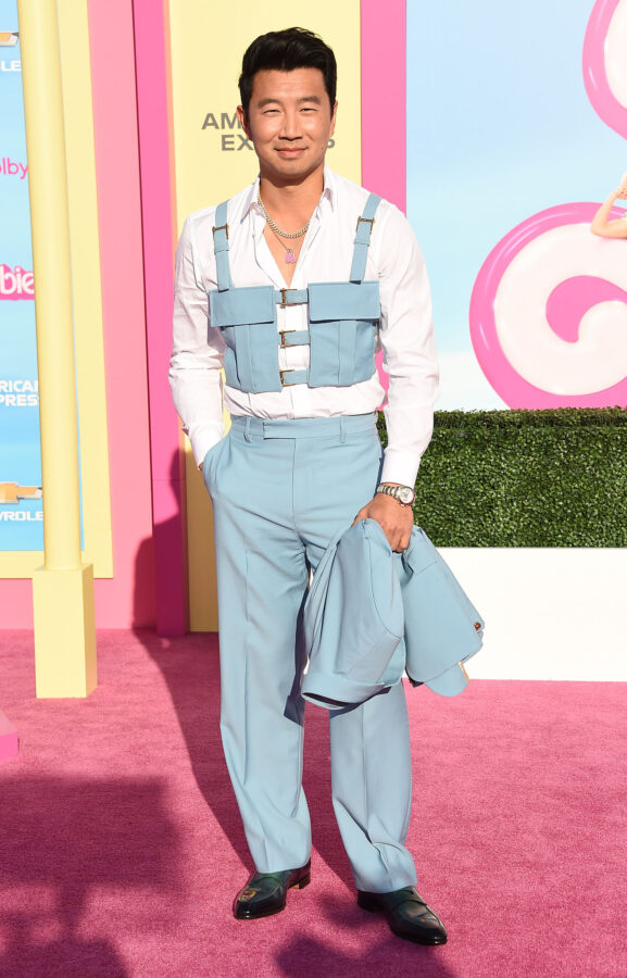 Simu Liu Wore Versace To The 'Barbie' LA Premiere