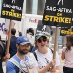 Daniel Radcliffe Brought His Wee Baby to the Picket Line