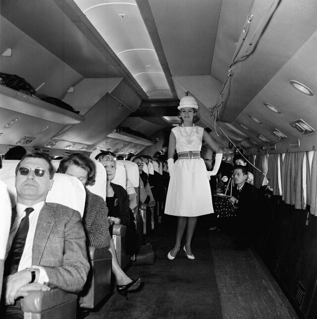 Fashion Show Aboard A Plane At An Altitude Of 6000 Meters