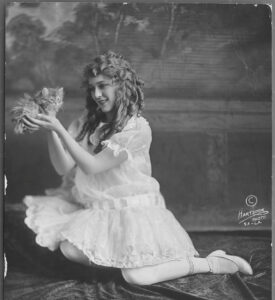 Actress Mary Pickford Holding a Kitten