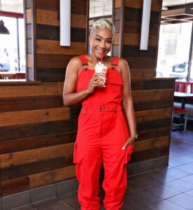 Tiffany Haddish and friends meet for lunch at Arby's, Los Angeles, California, USA - 22 Aug 2023