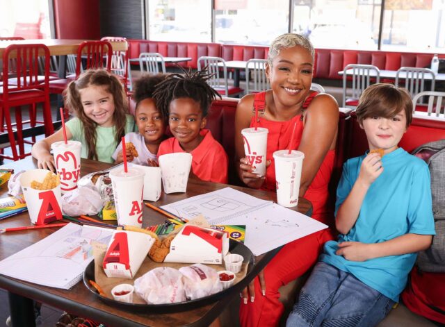 Tiffany Haddish and friends meet for lunch at Arby's, Los Angeles, California, USA - 22 Aug 2023