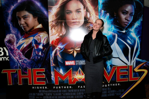 THE MARVELS Brie Larson Movie Theater Pop-In