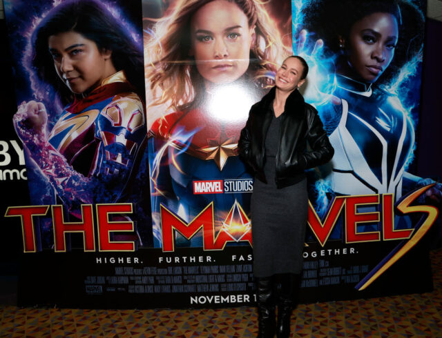 THE MARVELS Brie Larson Movie Theater Pop-In