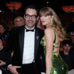Taylor Swift Shimmered In Green at the 2024 Golden Globes&#8230;And the Rest of the Folks in Metallics