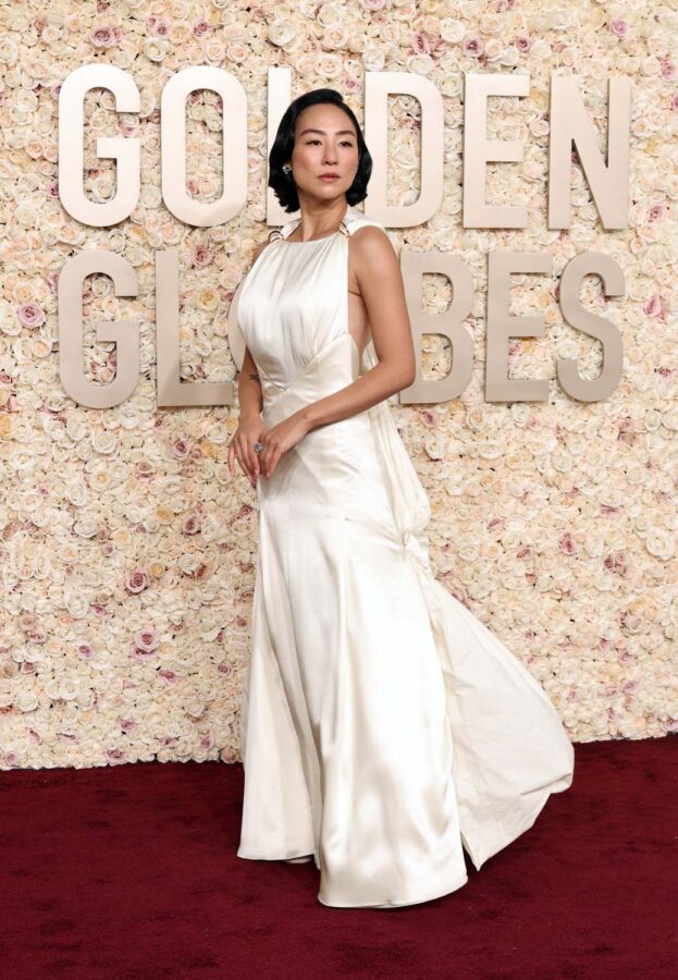 julia schlaepfer golden globes dress Julia Schlaepfer | Beautiful evening with @amfar Thank you to our beloved Cherie for the dress of my dreams! @shrimptoncouture