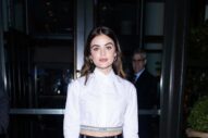 Lucy Hale Goes For Two Belts to Promote Her Rom-Com