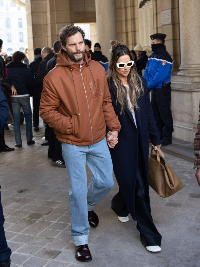 Jamie Dornan and Amelia Warner Loewe Arrivals Paris 4