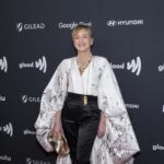 I Am GLAAD Sharon Stone Wore a Cape-Blouse to the GLAAD Awards