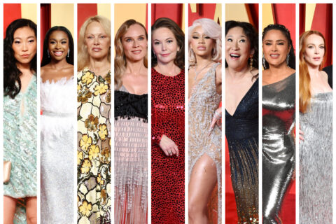 The Oscars Post-Parties Brought PILES of Beaded and Metallics Looks