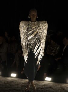 Schiaparelli's Show Was All Darkened Drama