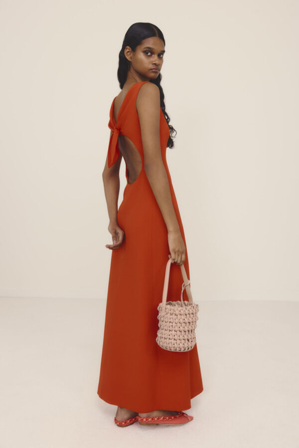 open lace back dress Giambattista Valli | Long Dress in Viscose - Peach